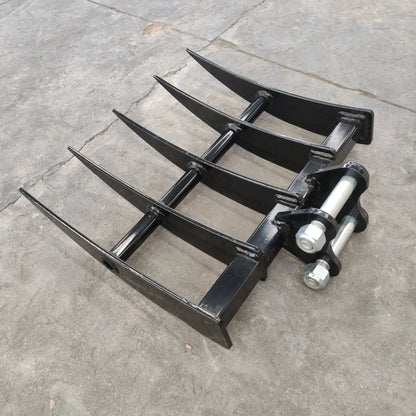 20.5" Heavy-Duty Mini Excavator Rake Attachment – For TYPHON & 3-Ton Mini Excavators image 0