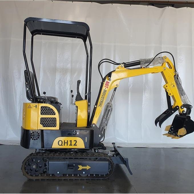 1-Ton Mini Small Excavator – 13.5HP Briggs & Stratton Gasoline Engine Micro Crawler Digger (AGT Industrial) image 1