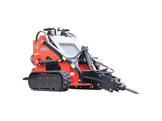 Heavy-Duty Skid Steer Hydraulic Hammer Concrete Breaker Attachment image 0