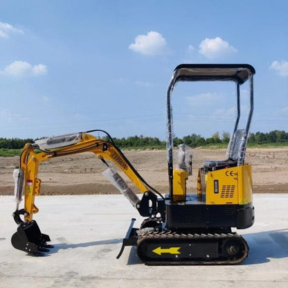 1-Ton Mini Small Excavator – 13.5HP Briggs & Stratton Gasoline Engine EPA-Certified Micro Crawler Digger image 1