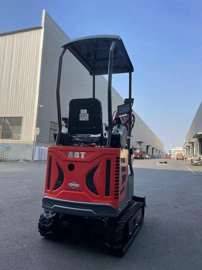 1-Ton Mini Small Excavator – 13.5HP Engine with Advanced Pilot System & Factory Hydraulic Thumb (AGT Industrial Updated Model) image 3