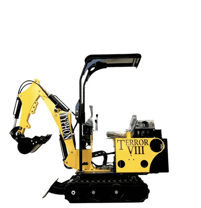 TYPHON TERROR On Tracks VIII Heavy-Duty Mini Excavator – 800kg Ultra-Compact Digger with High-Resistance Rubber Tracks image 2