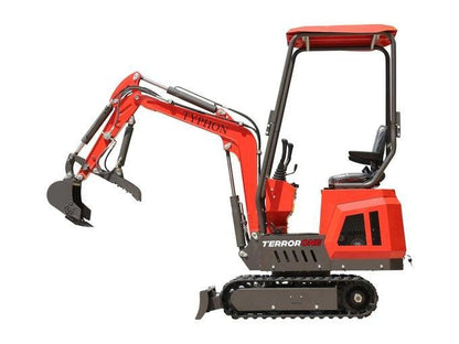 TYPHON TERROR ONE STORM 1-Ton Mini Excavator – High-Performance Micro Crawler Trench Digger with Protective Canopy image 2
