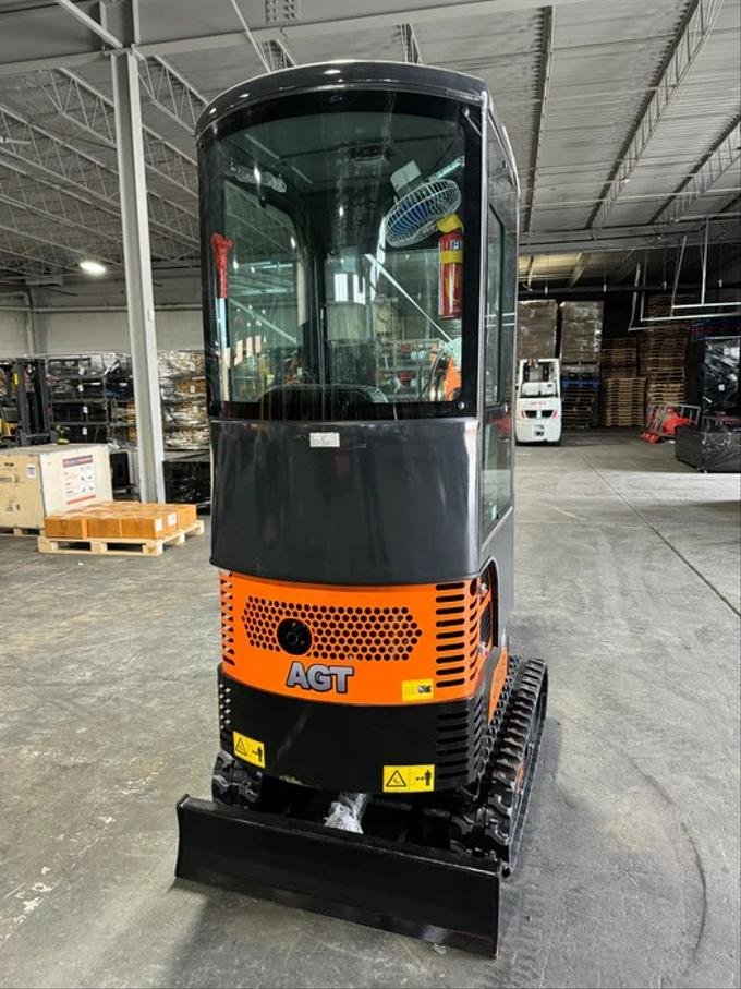 1-Ton Mini Cabin Excavator – 13.5HP Briggs & Stratton Engine 2116 lbs Closed Cab Digger (AGT Industrial) image 5