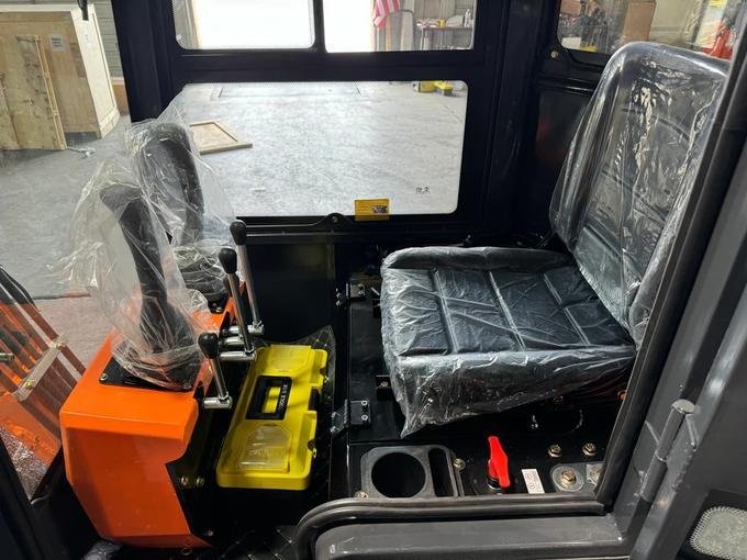 1-Ton Mini Cabin Excavator – 13.5HP Briggs & Stratton Engine 2116 lbs Closed Cab Digger (AGT Industrial) image 3