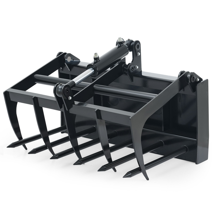 38" Heavy-Duty Hydraulic Root Grapple – For Mini Skid Steers image 0