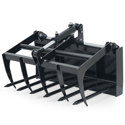 38" Heavy-Duty Hydraulic Root Grapple – For Mini Skid Steers image 0
