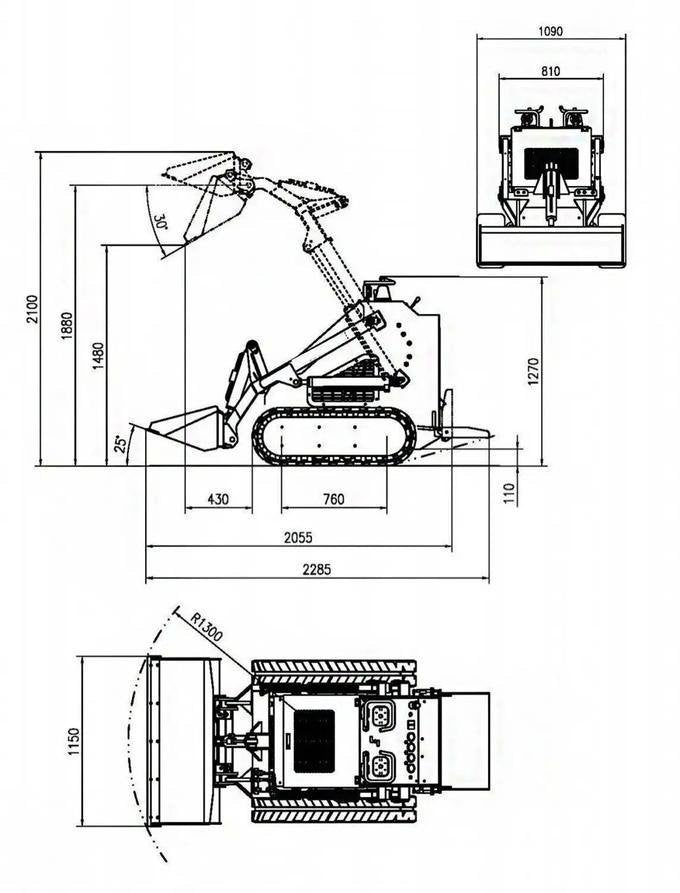 TYPHON STOMP Tracked Mini Skid Steer Loader – 22.1 HP Honda Gas Engine image 4