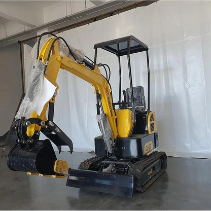 1-Ton Mini Small Excavator – 13.5HP Briggs & Stratton Gasoline Engine Micro Crawler Digger (AGT Industrial) image 2