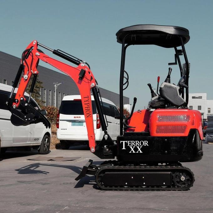 TYPHON TERROR XX Heavy-Duty Mini Excavator – 4000 lbs Rubber Track Digger with Kubota D902 Diesel Engine (Alternative Layout) image 6