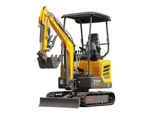 TYPHON TERROR XIX STORM 1.8-Ton Mini Excavator – High-Performance Crawler Trench Digger with Integrated Boom Swing image 0